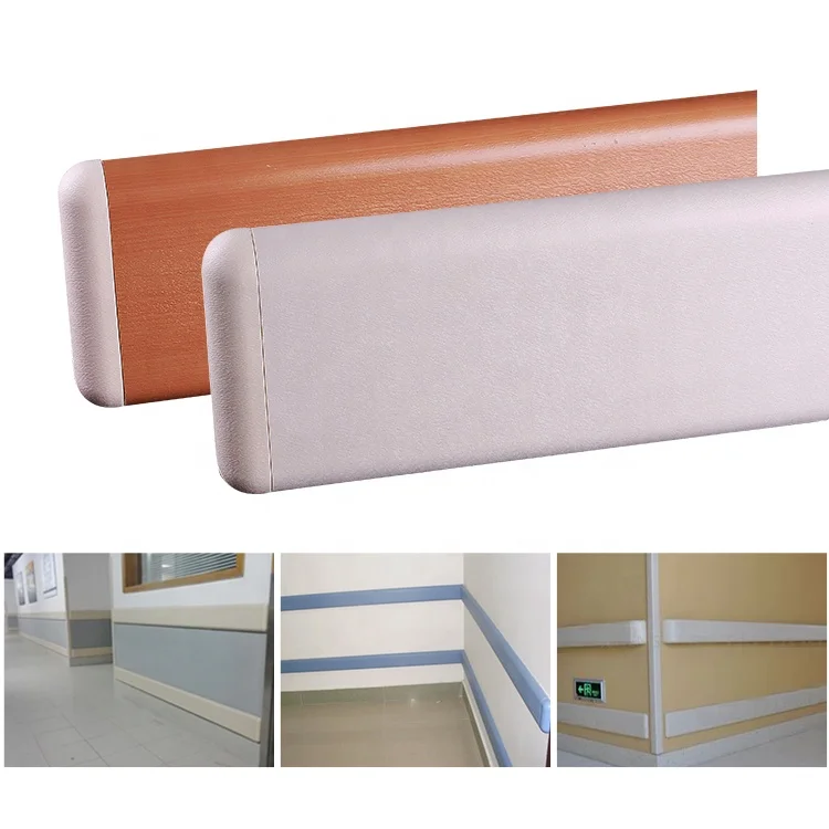 Hospital-Grade Plastic Wall Protector with Durable Rubber Rammschutz-Profile Corner Wall Guard