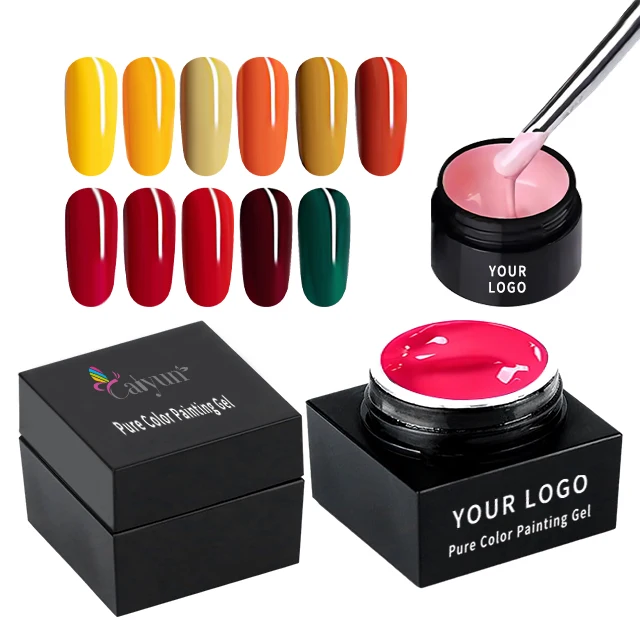 Full color Nail Gel Polish 5g Odorless 58 Colors Draw Complex Patterns Pure Color Painting Gel