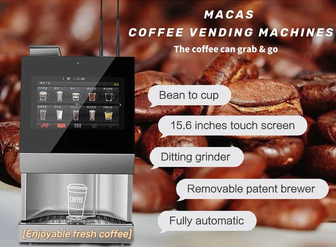 MACES4C-00 Fully Automatic Commercial Coffee Machine with Touch