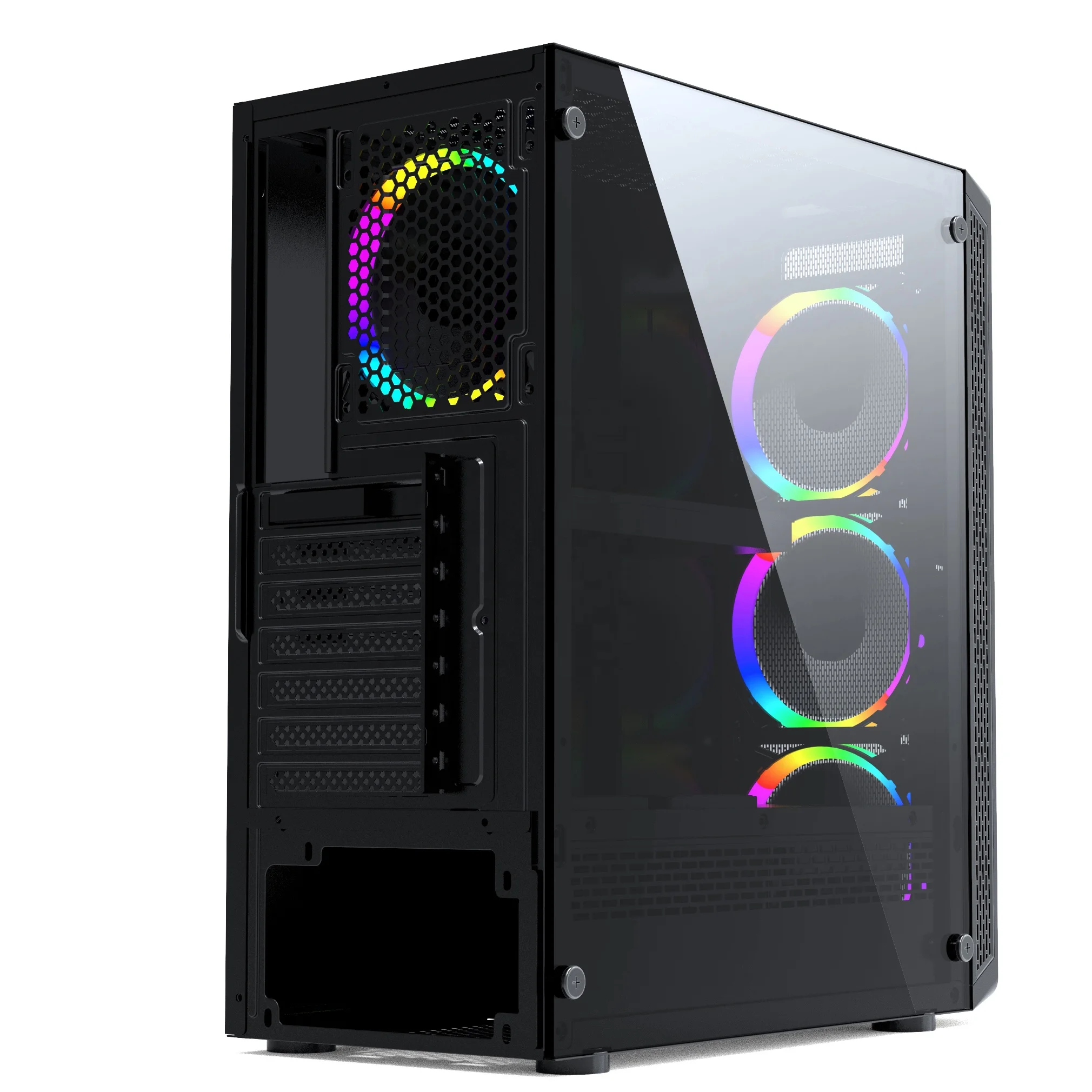 Горячая Распродажа новинка оптовая продажа прозрачный корпус atx для игрового компьютера
