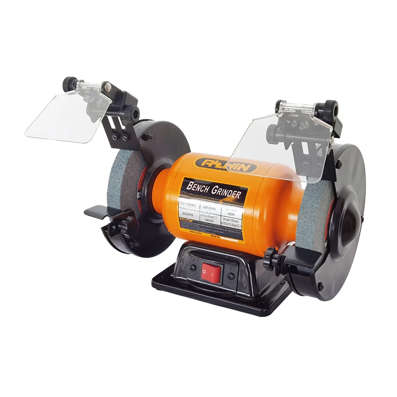 Compact Bench Grinding Machine Working Bench Grinder for Wood 6 Inch Wheel Electric Steel DIY Customized 250W Twin LED