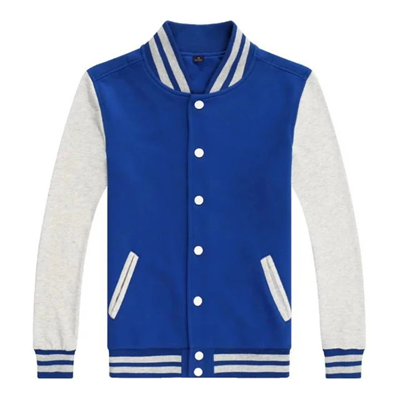 High Quality Men Sport Outerwear Casual Baseball Uniform Satin Bomber Winter Baseball Jacket Men Jacket