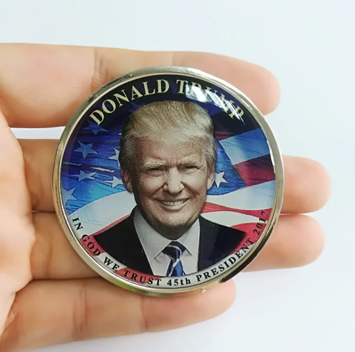 Оптовая 2018 американских 24K золотых монет Дональда Трампа