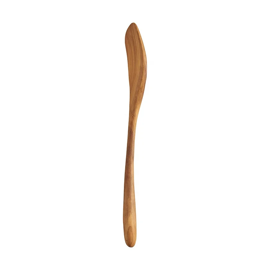 Wholesale custom olive wood cooking utensils turner wooden kitchen spatula
