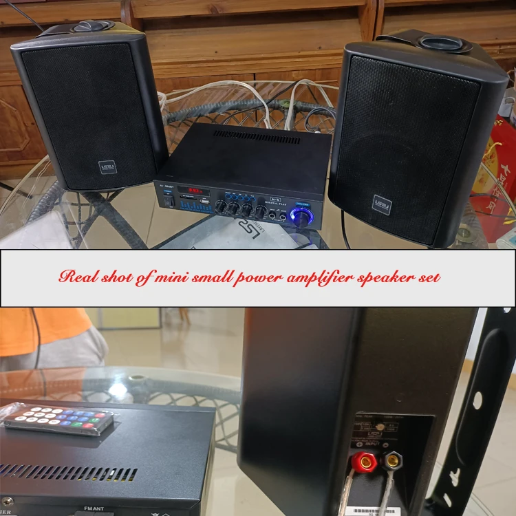 VA-568/MS50 pa outdoor audio in wall pa music speaker Home Theatre Audio System  Power Amplifier With Remote Control 5 inch set