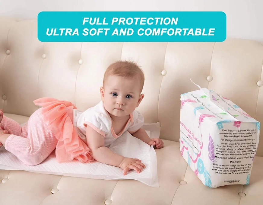 
40 Pack Premium Diaper Changing Table Protector Baby Disposable Changing Pad 