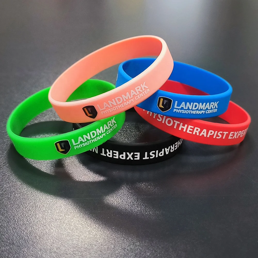 Jelly Silicon Printing Slap With Logo Cheap Plain Wristbands Mini Rubber Bands For Braceletssilicone Bead Wallet Bracelet Sport