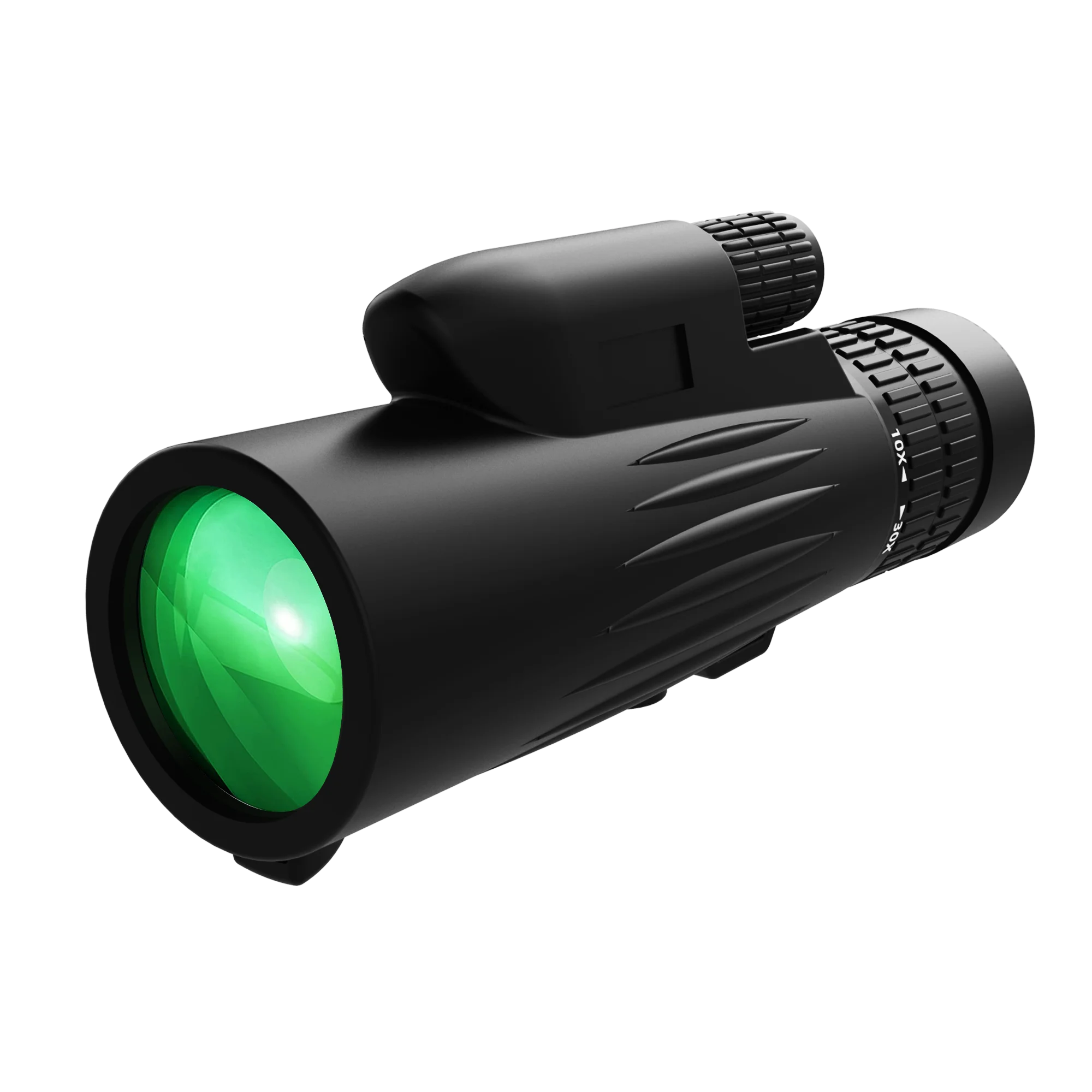 10-30x40  Monocular Telescope High Power FMC Green Film Roof Prism 22mm Eyepiece Optical Glass Monocular High Definition