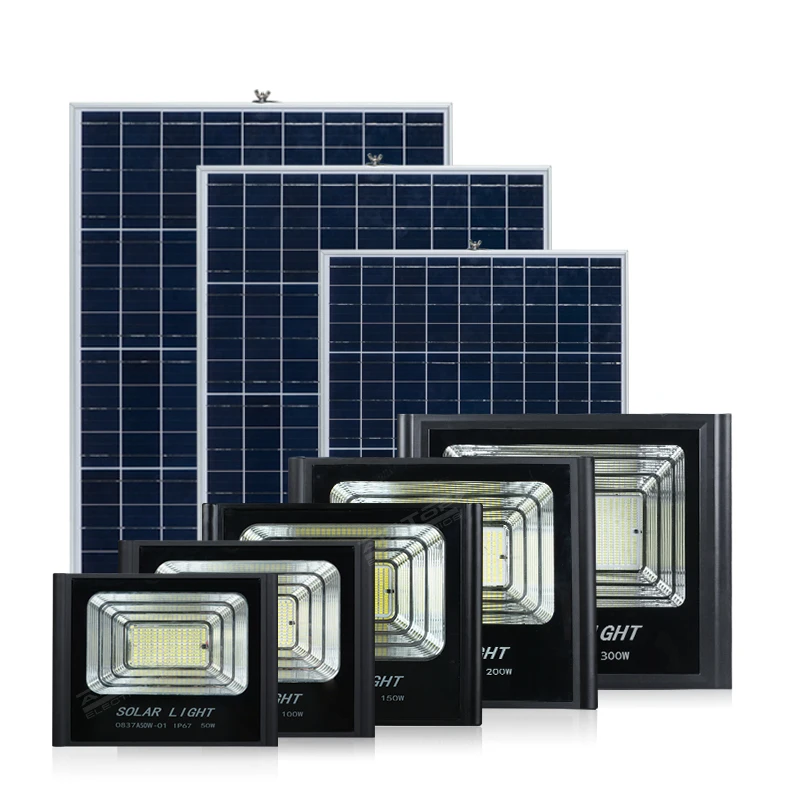 High quality waterproof outdoor IP65 50watt 100watt 150watt 200watt solar led flood light