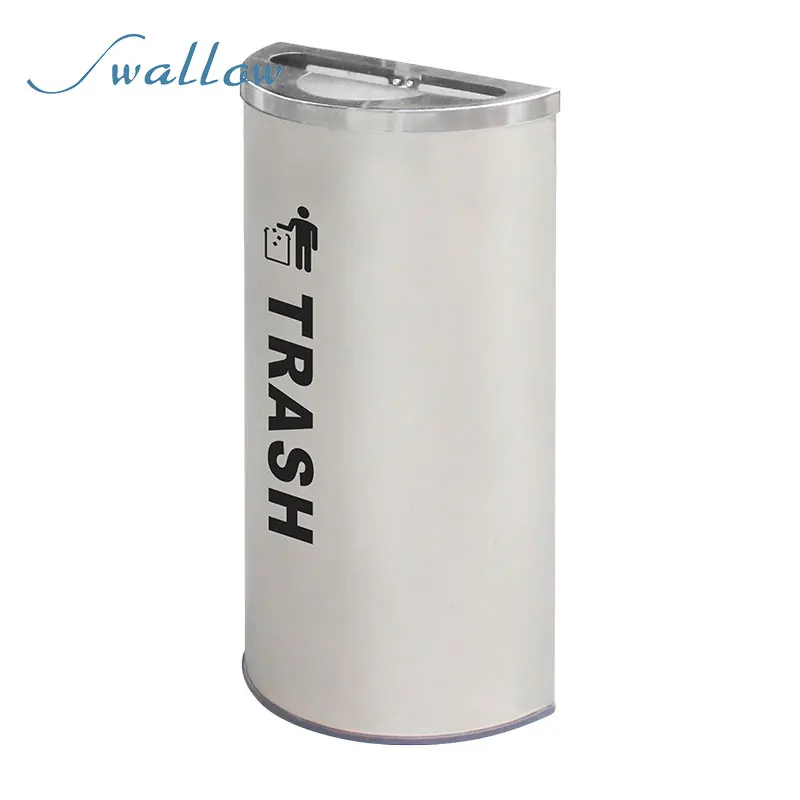 Street Rubbish Waste Container Classified Metal Garbage Bin Outdoor Trash Can