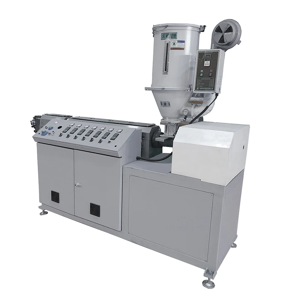 Bio degradable plastics pla granule pla drinking straw plastic recycling lab single screw mini plastic extruder machine