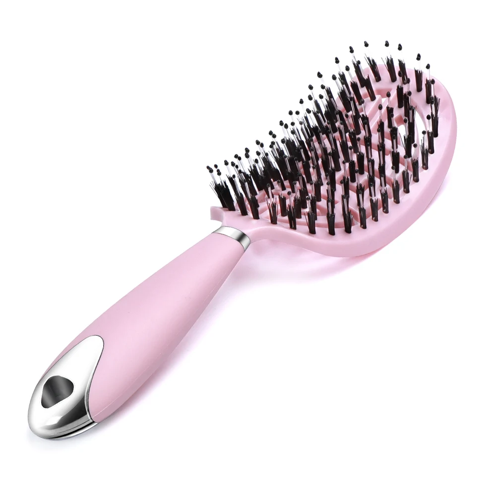 Hair brush Anti Klit Brushy Haarborstel Women Detangler Hair Brush Bristle Nylon Scalp Massage Hair dryer Brush Comb