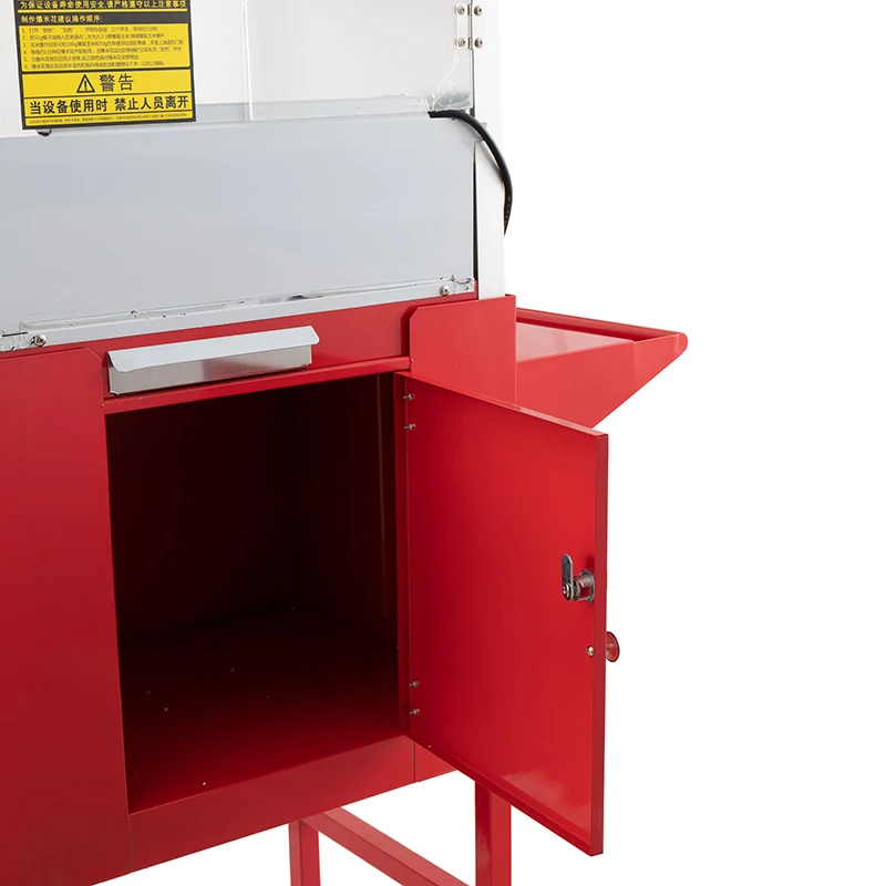 Popcorn Machine Cart with Vintage Movie Theater Commercial Popcorn Machine with Interior Light