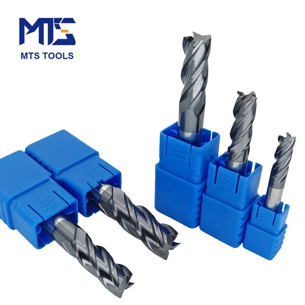 MTS 45HRC carbide end mill tool manufacturer with all kinds of size