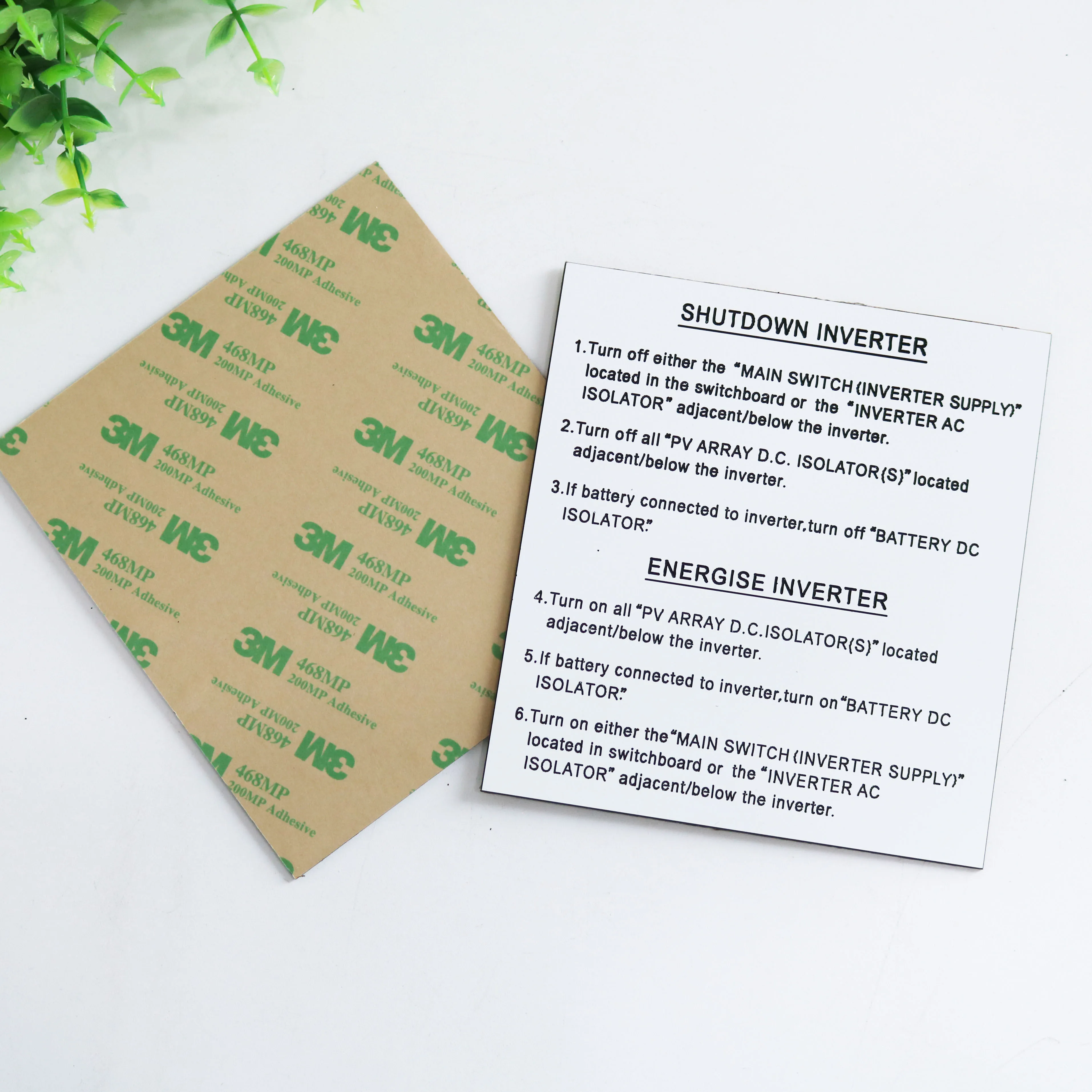 Custom Australia standard plastic traffolyte ABS engraving label kits