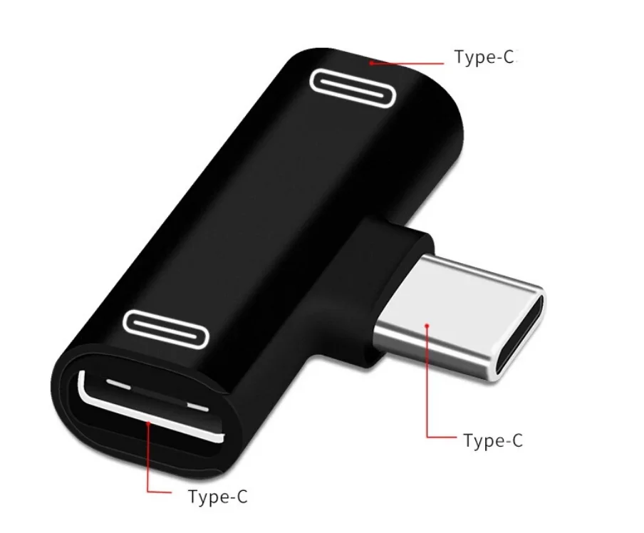 2 в 1 Тип C разветвитель адаптер Type c Музыка для зарядного устройства USB сплиттер-трансформер Samsung
