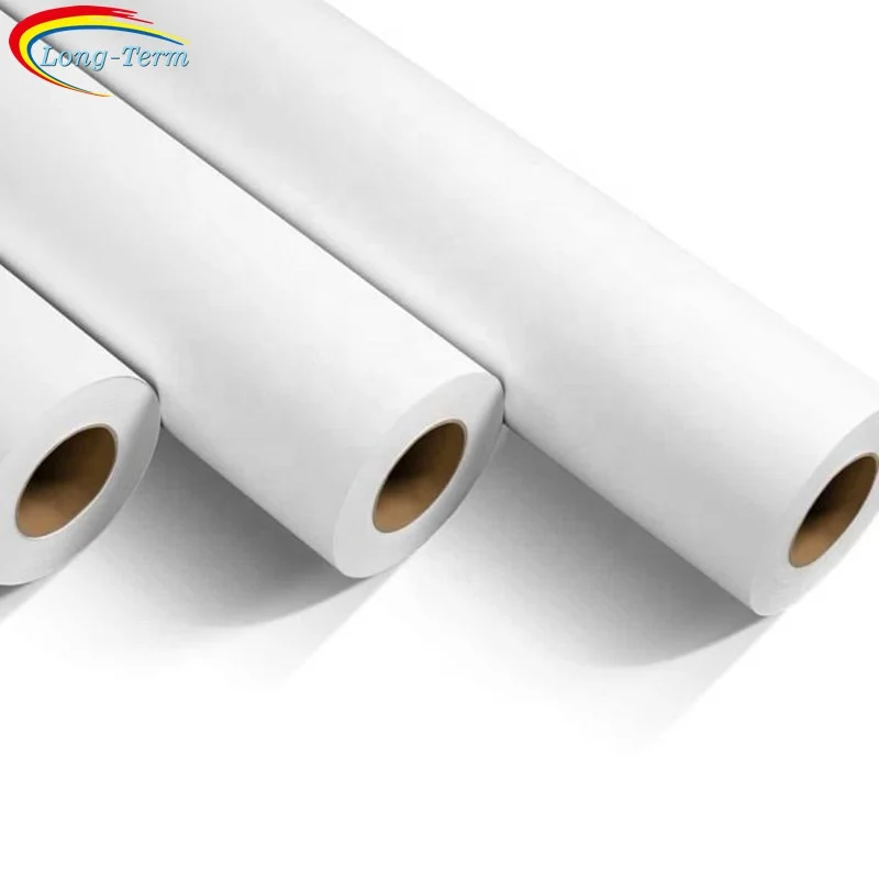 On- time Delivery 50g 70g 90g 100g sublimation paper roll for heat printing  transfer paper wholesale sublimation paper