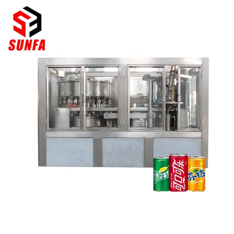 
Complete 2 in 1 aluminum pop top can beer beverage canning processing equipment / line / machine 