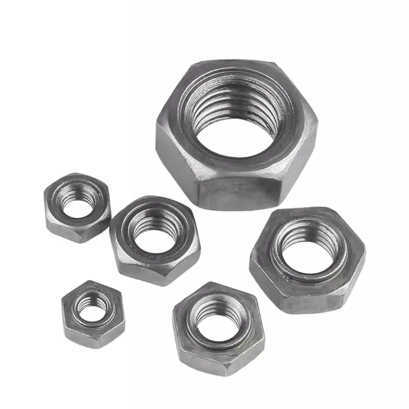 Wholesale Hexagon Weld Nut High Strength Grade 8.8 M6 1/4-20 Inch Size DIN 929 Projection Spot Hex Weld Nuts