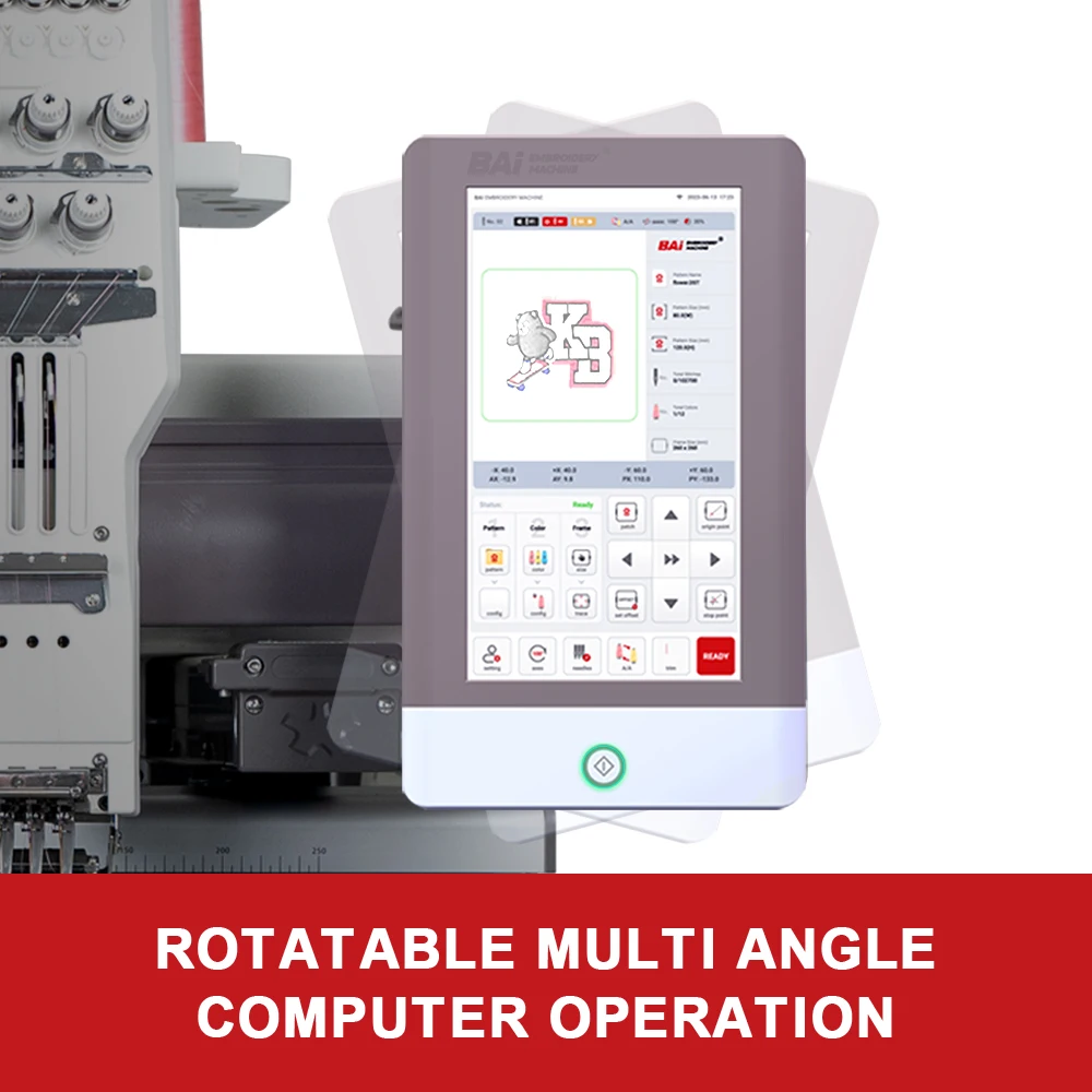 BAi personalized industrial single head cap hat embroidery machine on sale