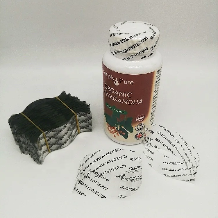 shrink wrap labels / shrink capsule for vitamin plastic bottle