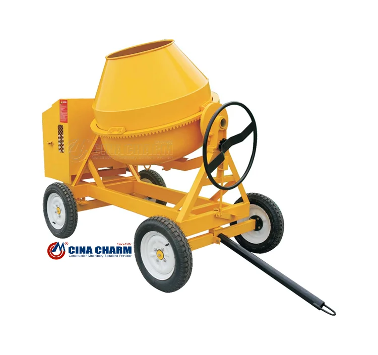 stainless steel mini manual gas gasoline powered cement mixer