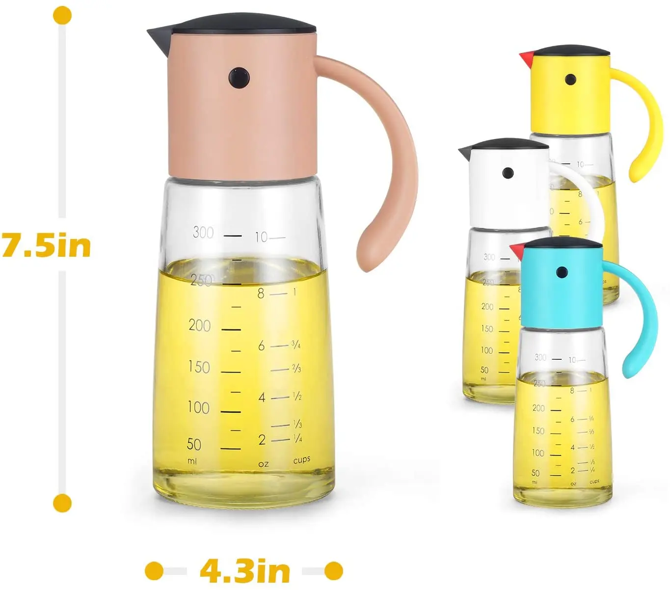 white retail silicon cooking unique vegetable pizzeria peanuts salad watercube oil dispenser for Kitchen