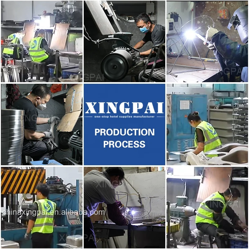 XINGPAI Restaurant Hotel Supplies 304 Stainless Steel Chafing-Dish Square Food Warmer Set Chafing Dish For Buffet