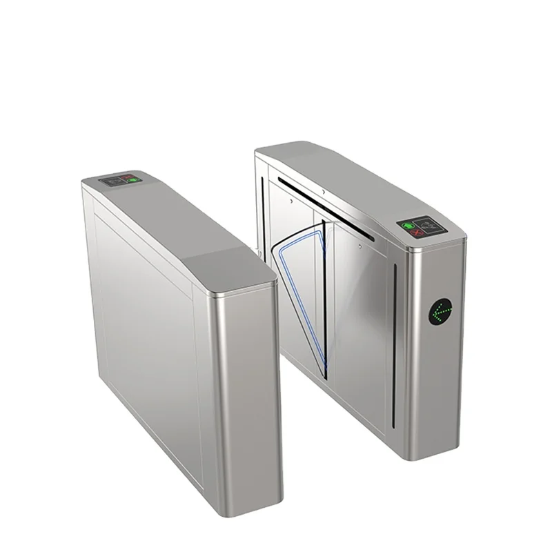 Security RS485 Interface Flap Barrier Gate Turnstile With RGB Light