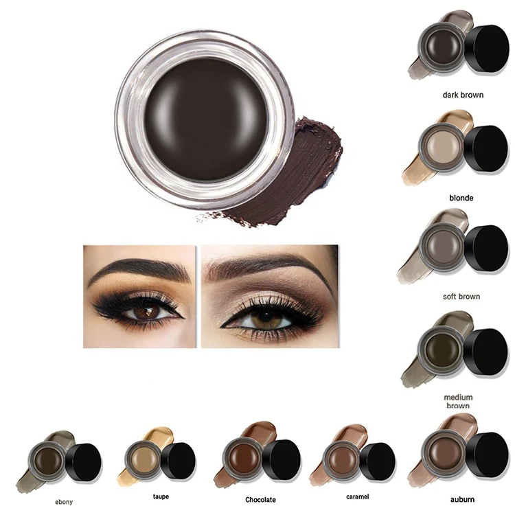 Wholesale OEM Custom Cream Eyebrow Gel Tint Dye Private Label Vegan Makeup Waterproof Eyebrow Pomade