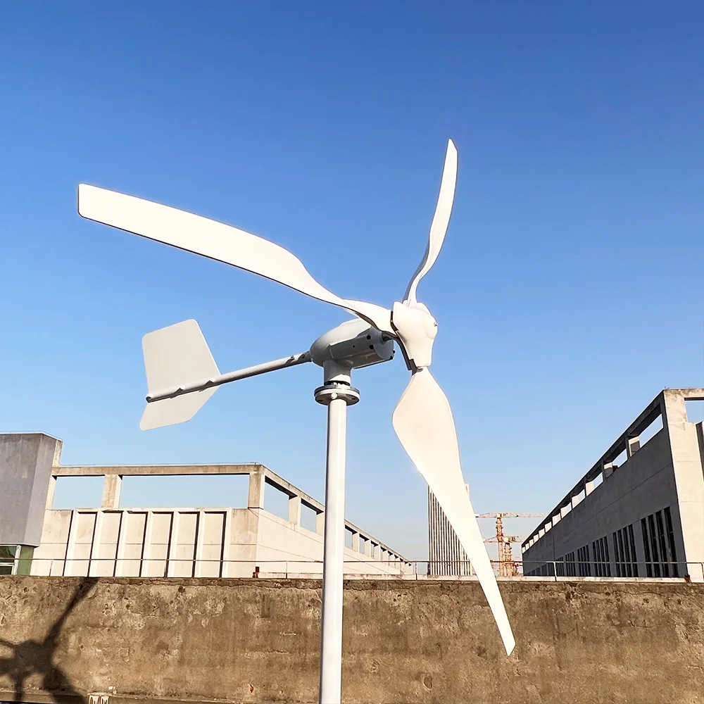 Free Energy Horizontal 1kw 3kw 5kw Windmill Wind Turbine Generator 24v 48v 96v Output for Home Use 5000W Rated Power