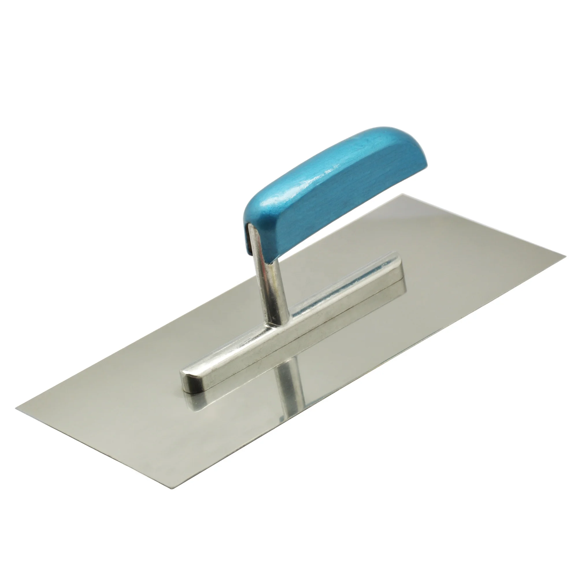 Отделка Терки Серебряный Синий деревянная ручка из нержавеющей стали лезвия бетон штукатурка мастерки