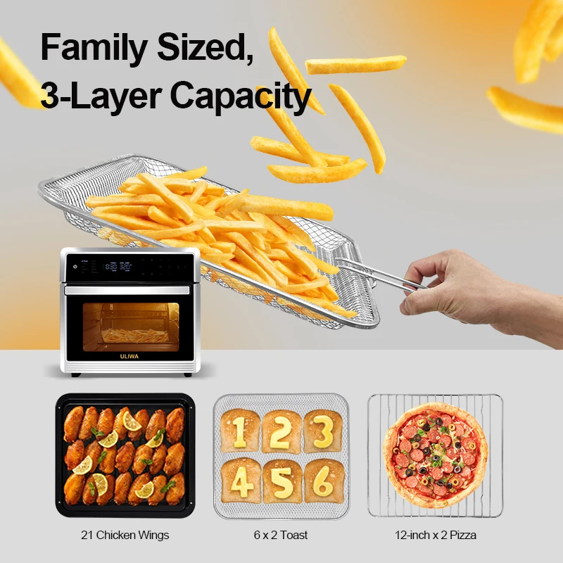 KITCHEN OVEN 25L Multi-Functional Oven 3 trays Electric Pizza Oven