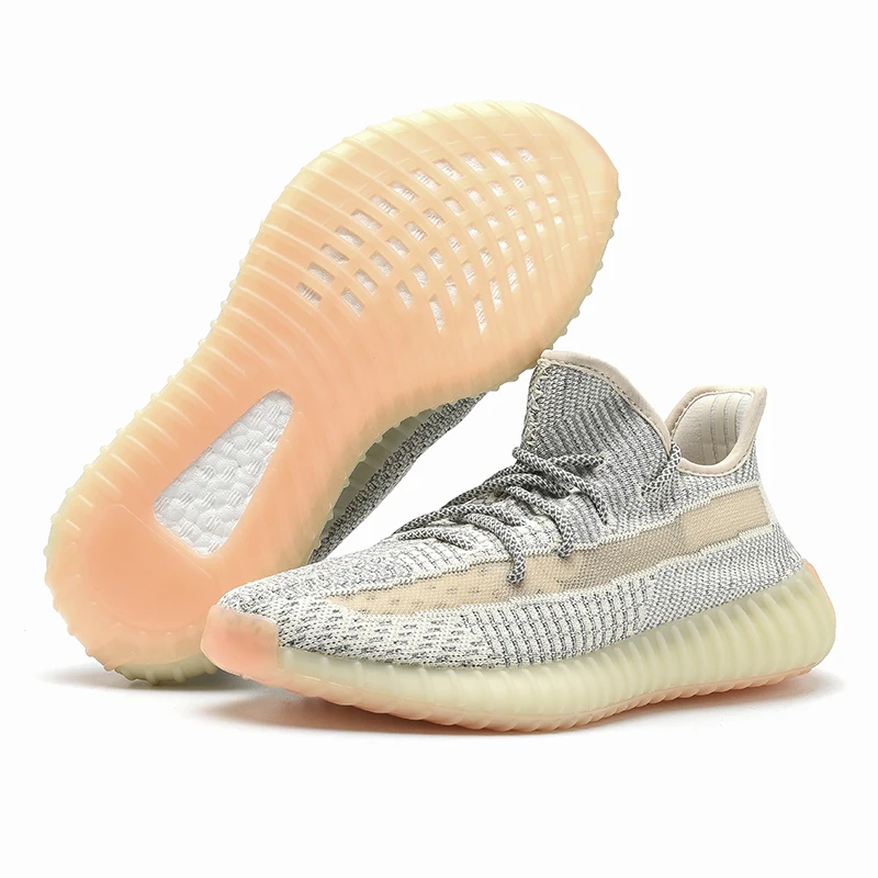 
2021 New Style 1:1 real Yeezy 350 original High quality mens shoes casual sport sneakers Yeezy 350 V2 