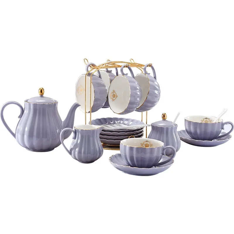 European ceramic china luxury gift box cups coffee & tea sets