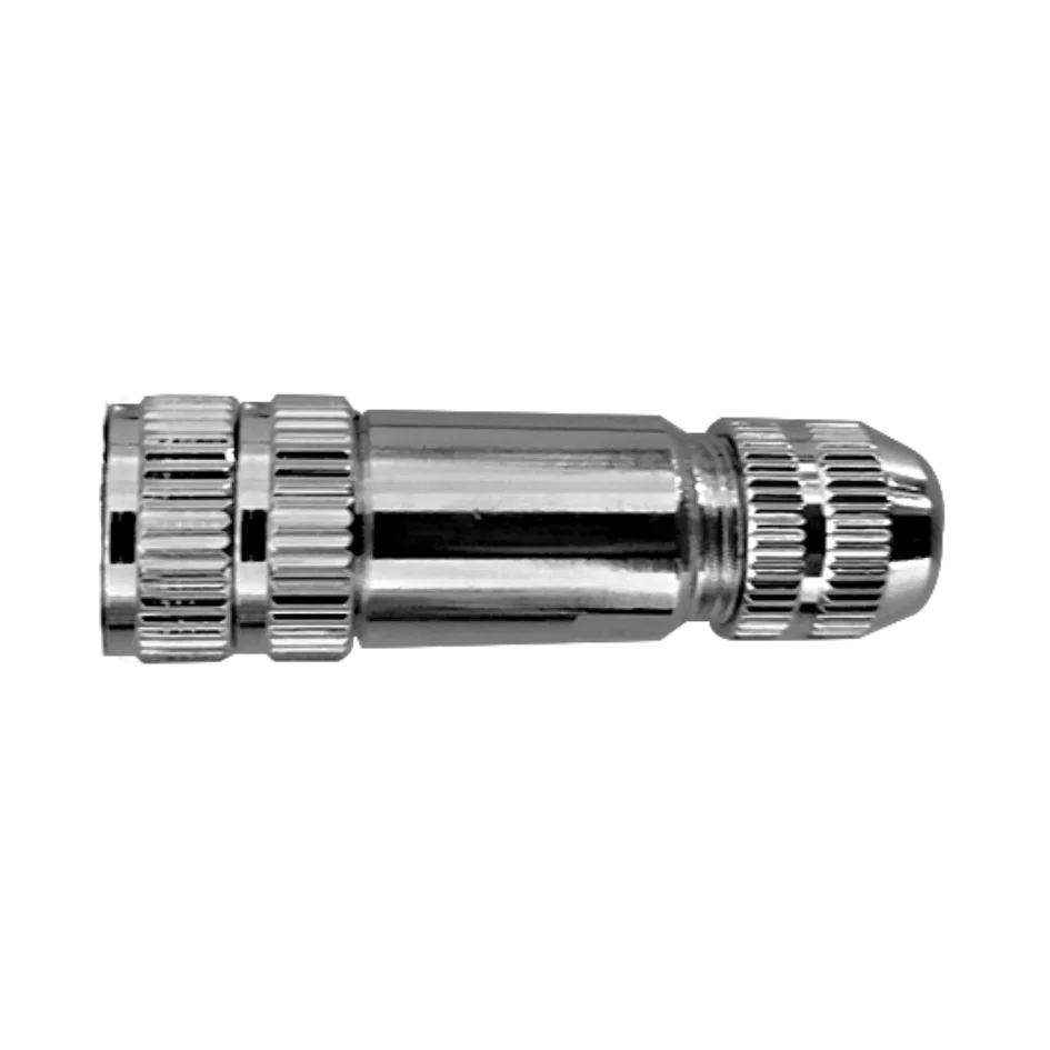 WANJIE Circular Connector M8 Female Straight Field Assemble, Terminal Locking Screw Type, Shielded