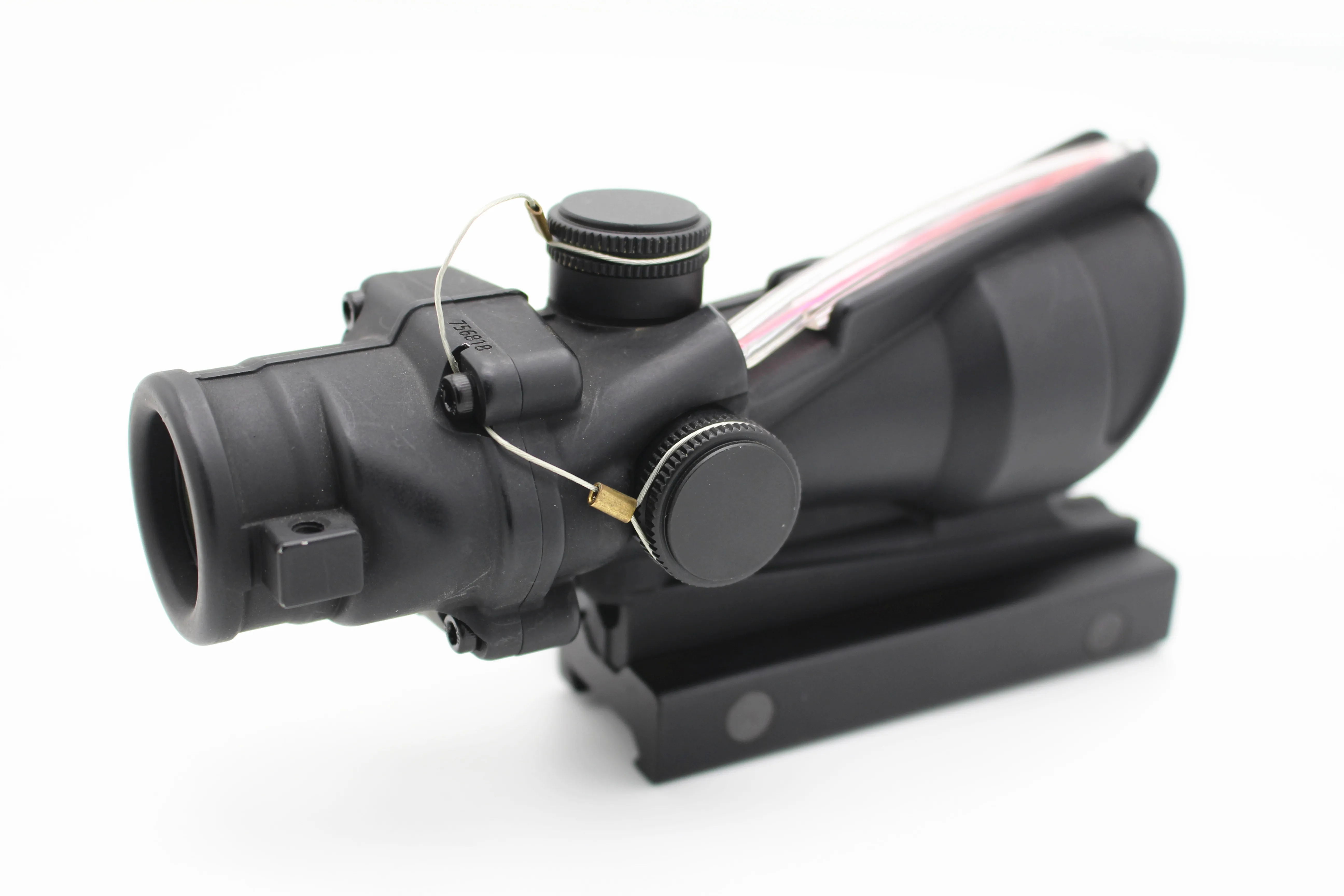 4x32 ACOG OEM охотничий компактный призматический прицел с красным волоконно-оптическим волокном