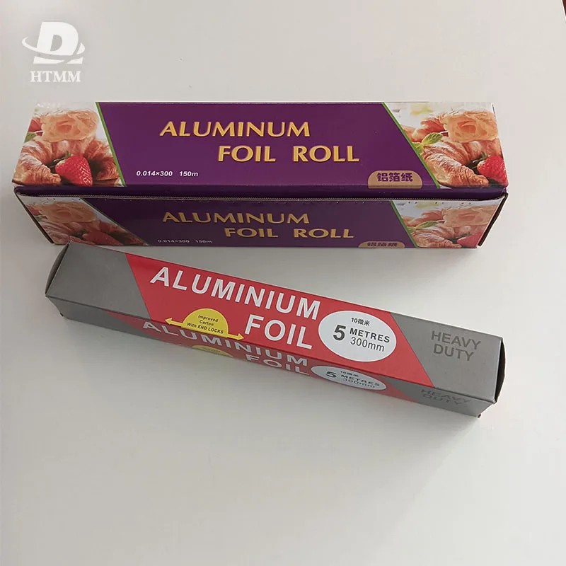 0.03 mm Foil with Sturdy Cutter Box Package aluminum foil packaging box white aluminum foil paper