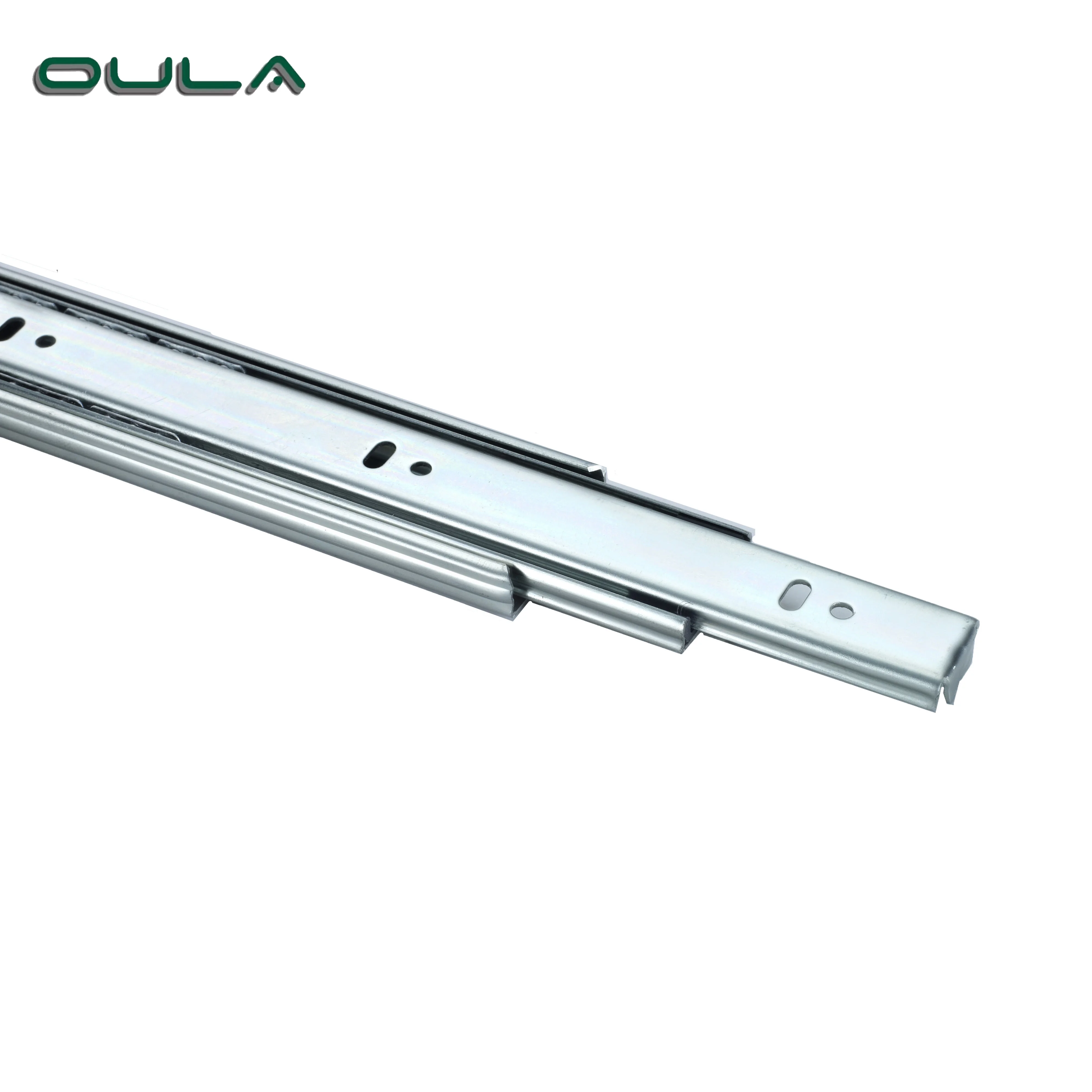 Factory furniture drawer hardware accessories zinc finish regular drawer slide 35/40/42/45mm Width Rails