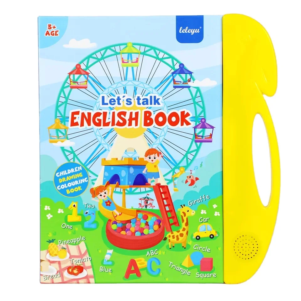 LELEYU Kids Educational Toys Children Interactive Learning Electronic book E book Toy Sound Book