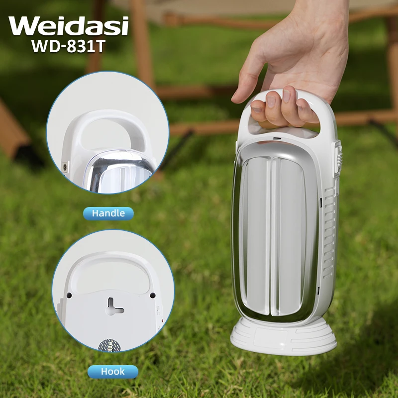 WEIDASI Hot sale powerful portable emergency light led rechargeable lamps for outdoor camping lamp