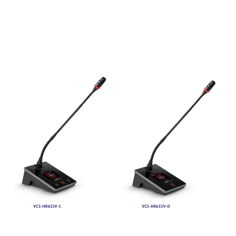 VODIGCO VCS-HR632V-CD office room mic unit gooseneck desktop audio conference systems Digital chairman delegate microphone