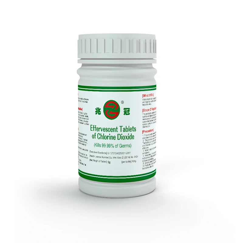 ZG 2023 chlorine effervescent tablets for agriculture greenhouse planting from china chlorine manufacturer 1g/tablet