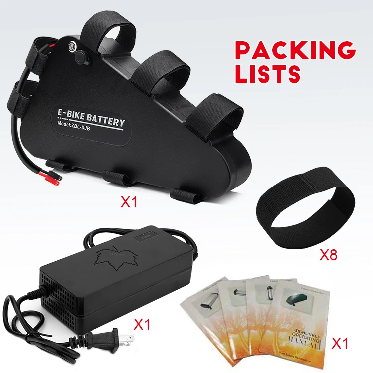 
Triangle 48volt 20ah battery pack 1000w ion lithium battery electric bicycle 