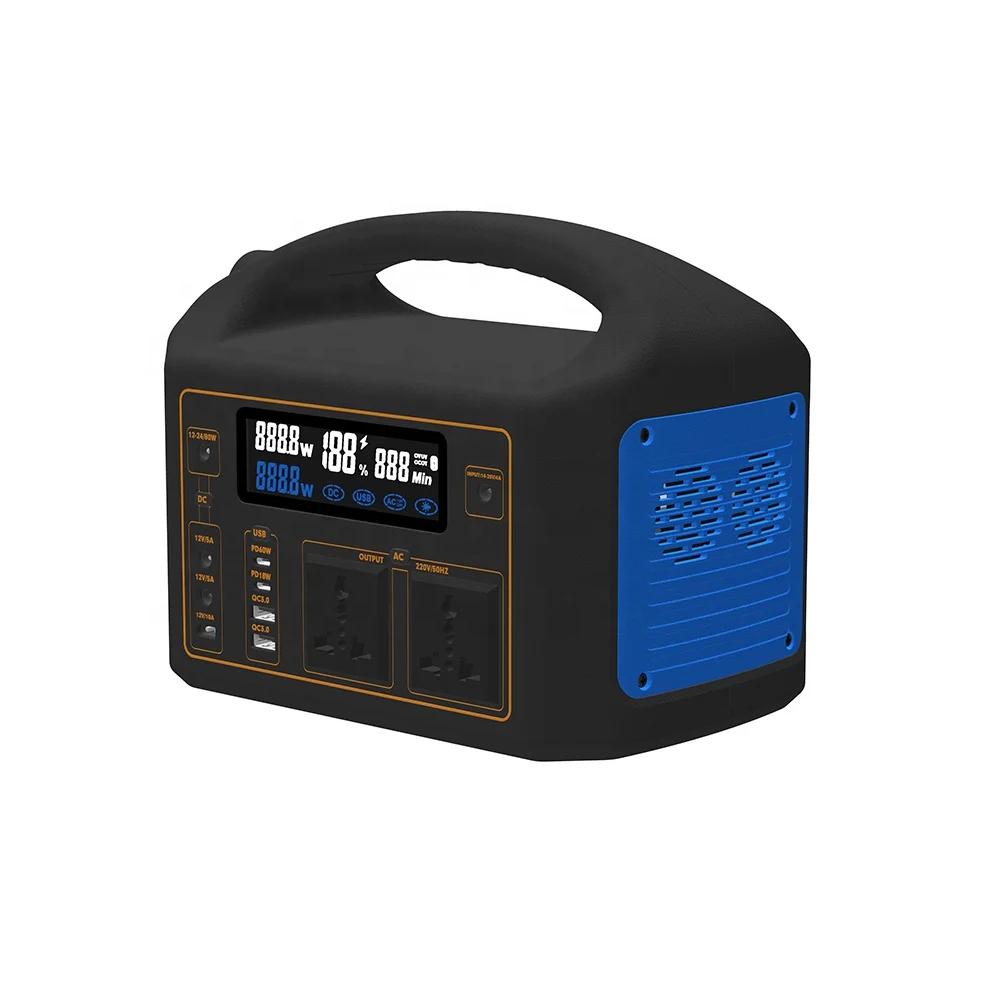 Solar Power Station Portable 300Wh Solar Generator 90Ah Backup Battery Pack 220V AC Outlet for Camping Emergency