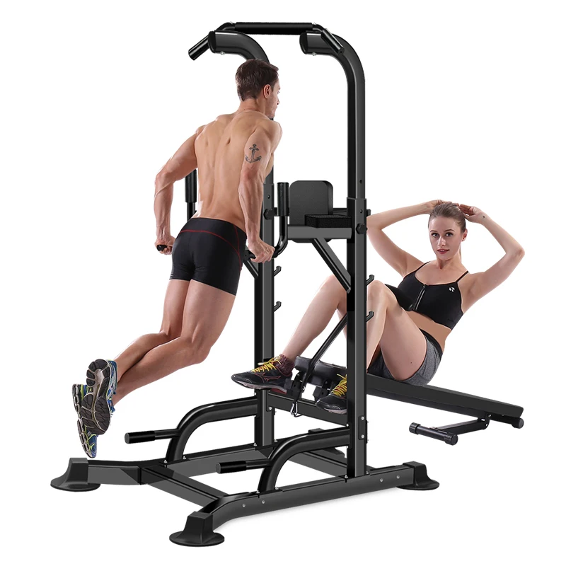 
2019 Power Tower Multi-Station Gym Push Pull Up Dip Flex Bar Exercise Workout indoor fitness equipment 