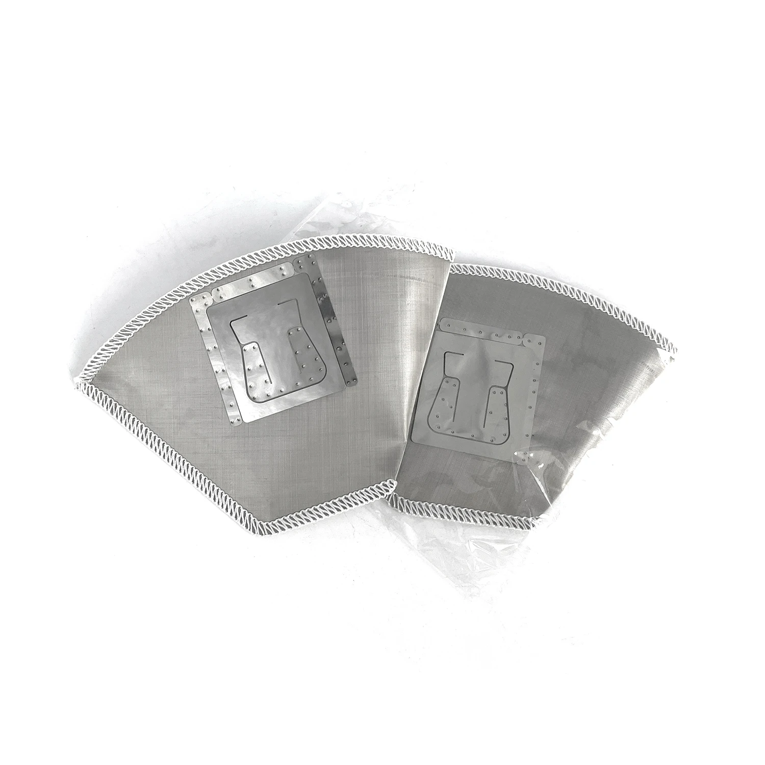 Flexible Pour Over Stainless Steel Mesh Coffee Filters Cone Paperless Coffee Filter Cloth Bag with Hanging ear