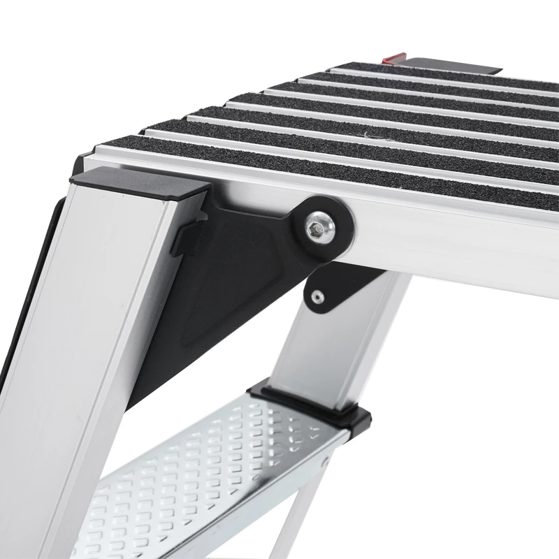 Foldable  aluminum car washing platform ladder  telescoping foldable adjust ladder