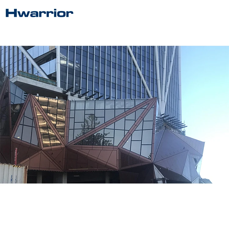 exterior glass wall drawing factory provide design,fabrication and installation