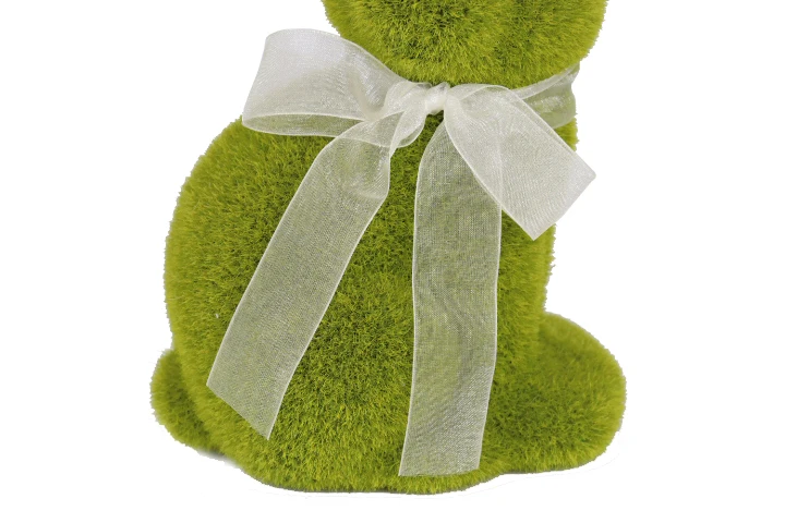 New Arrival Bunny Easter Decoration Plush Long Ears Black Eyes Yellow Easter Rabbit Bunny Ornament